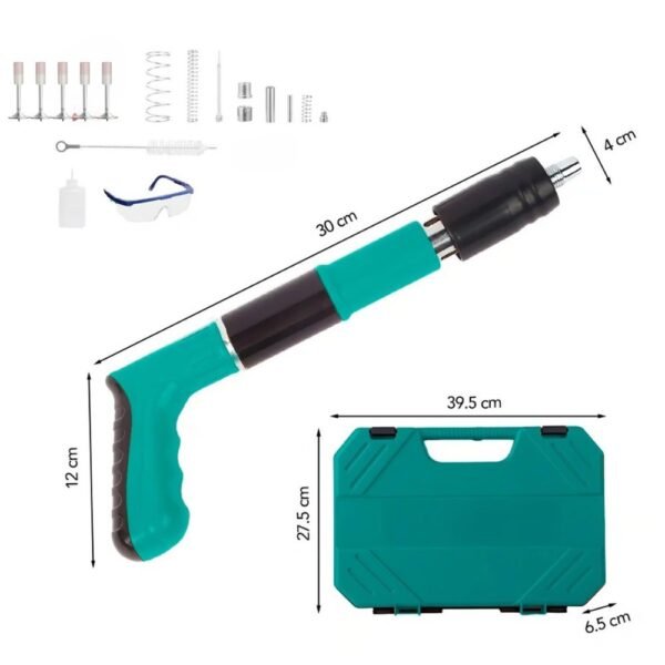 Kit Pistola Remachadora De Clavos Inalámbrica