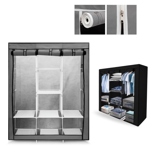 Closet Armario Plegable De Tela 3 Puertas