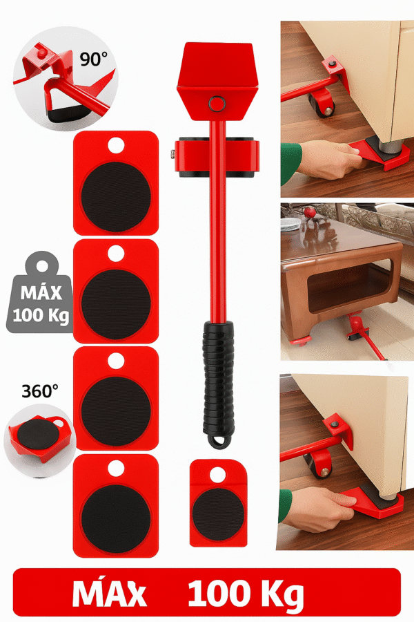 Palanca Base Soporte Con Ruedas Para Mover