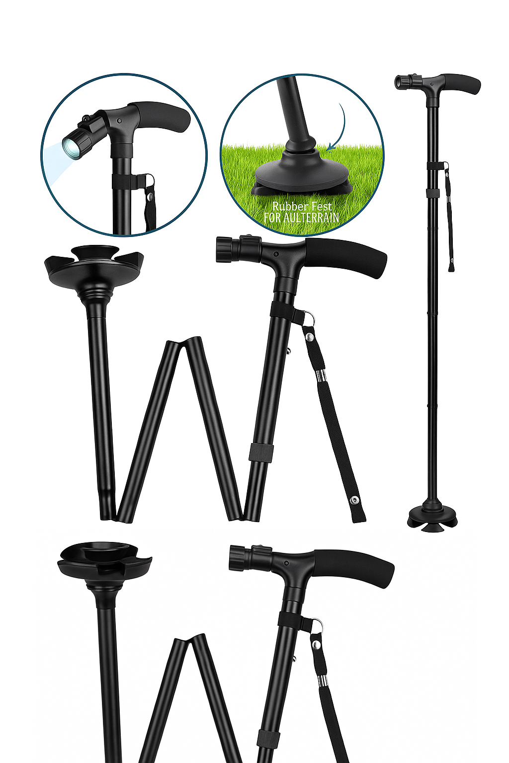 Baston Ortopedico Plegable Ajustable